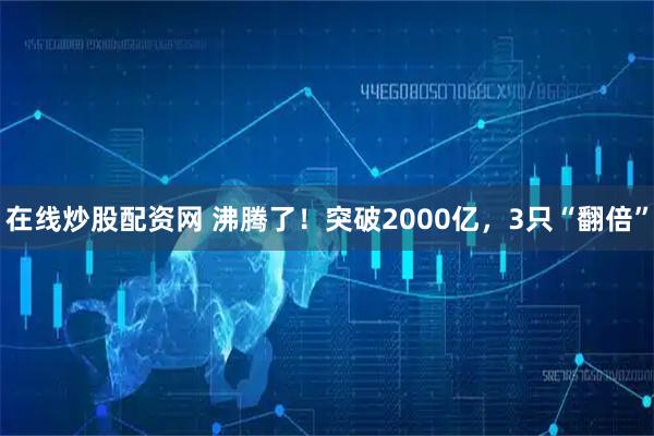在线炒股配资网 沸腾了！突破2000亿，3只“翻倍”
